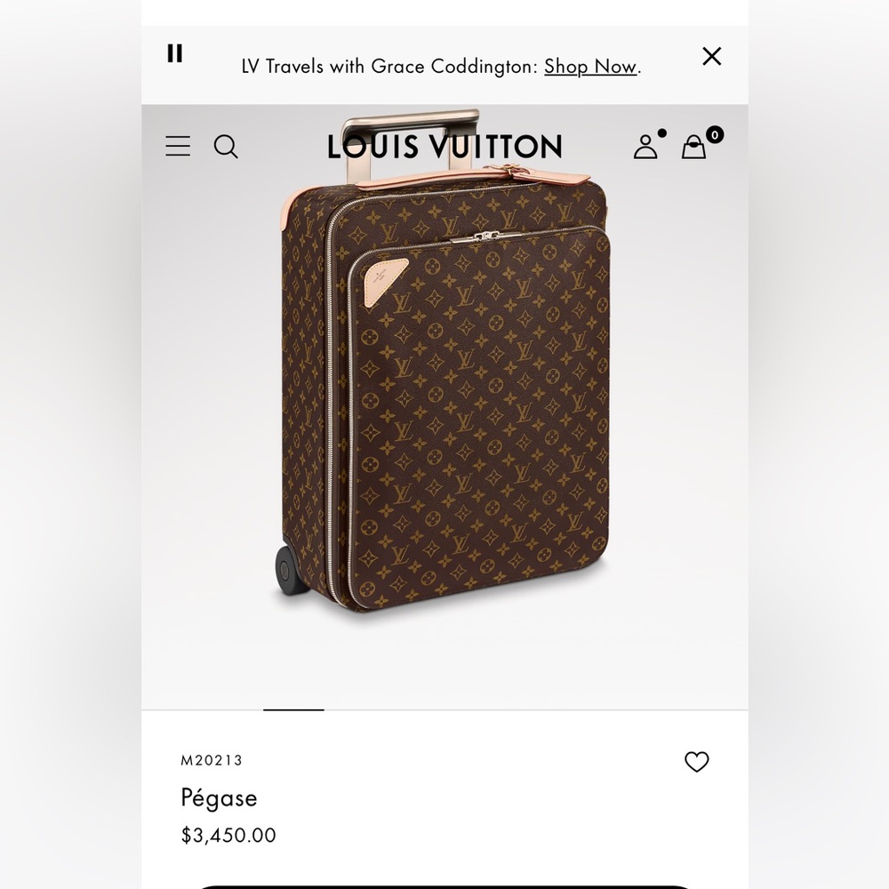 Louis Vuitton Pegase 55 Monogram Canvas Carry-On Luggage